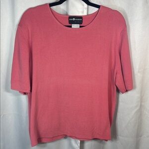 Sag Harbor Coral Light Short Sleeve Sweater (item 7)